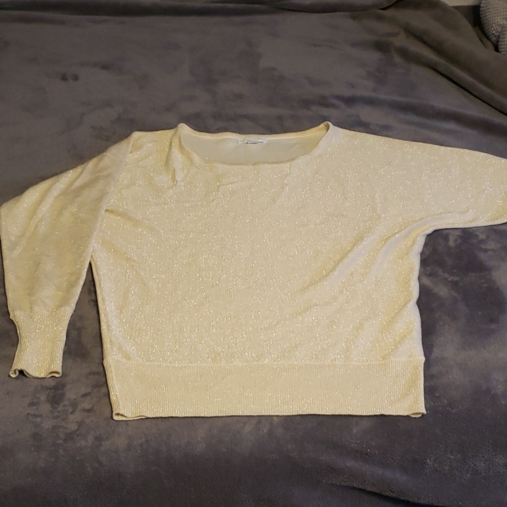 Gold shimmer top